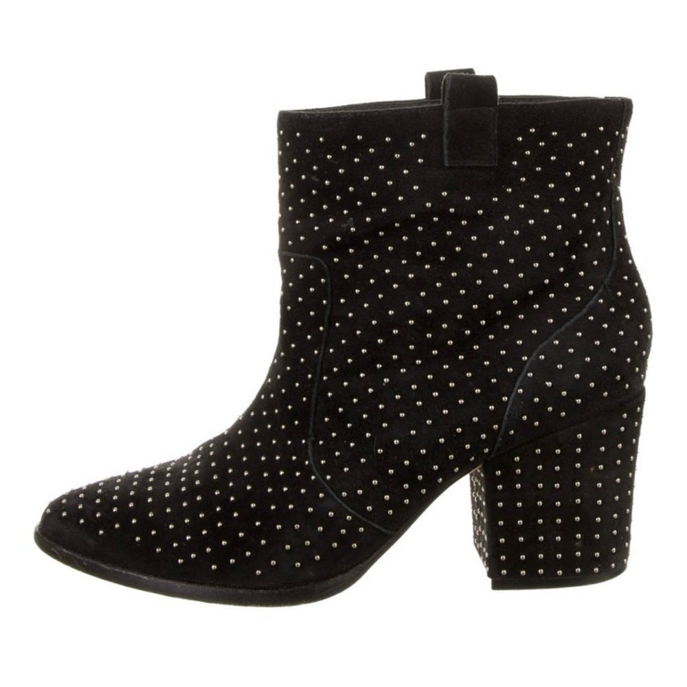 Rebecca Minkoff Black Studded Ankle Booties - Picture 2 of 10